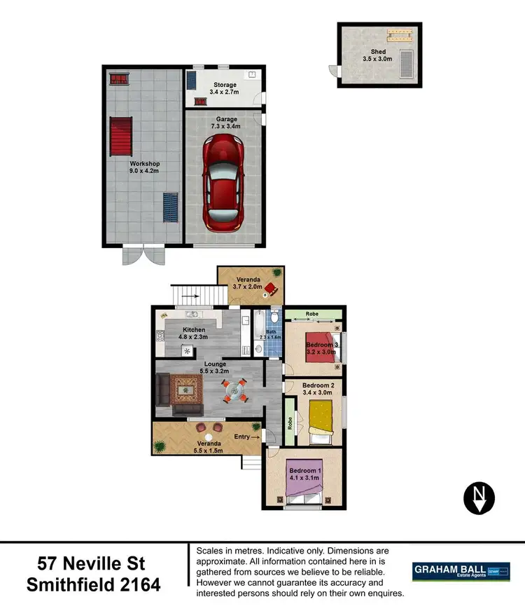 Floorplan of Homely house listing, 57 Neville Street, Smithfield NSW 2164