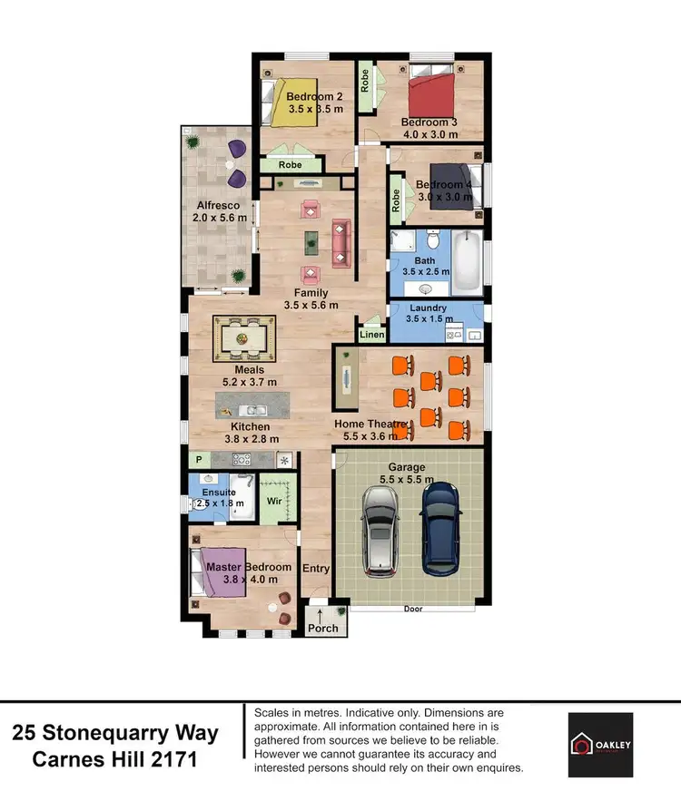 Floorplan of Homely house listing, 25 Stonequarry Way, Carnes Hill NSW 2171