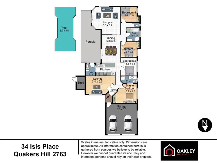 Floorplan of Homely house listing, 34 Isis Place, Quakers Hill NSW 2763