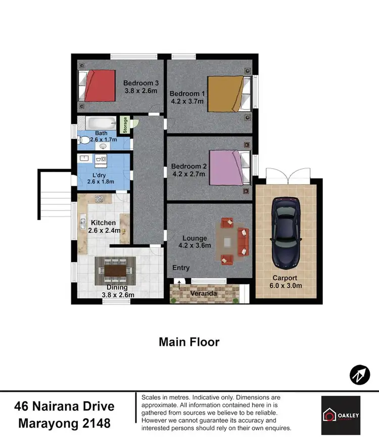Floorplan of Homely house listing, 46 Nairana Drive, Marayong NSW 2148