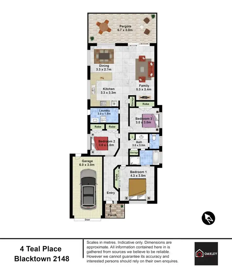 Floorplan of Homely house listing, 4 Teal  Place, Blacktown NSW 2148