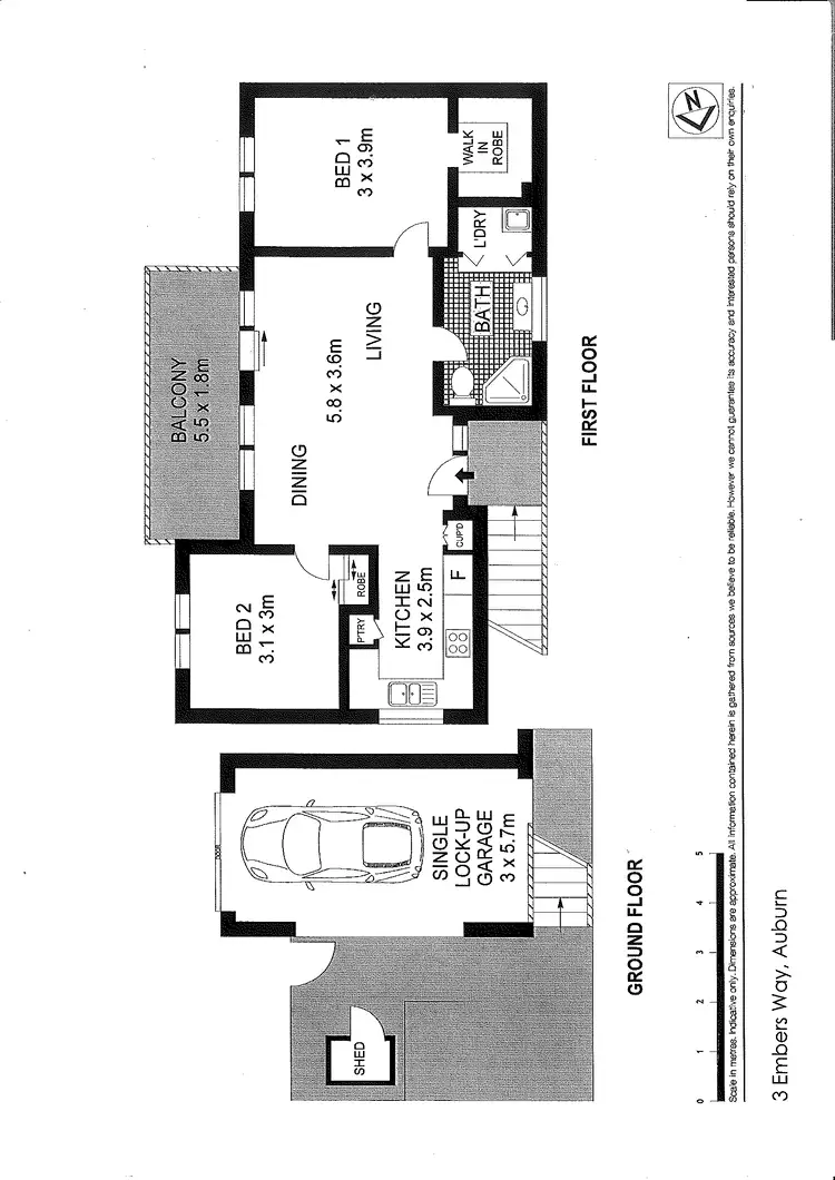 Floorplan of Homely townhouse listing, Address available on request