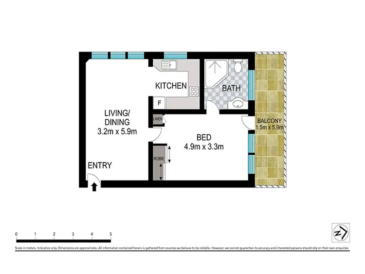 Floorplan of Homely apartment listing, Address available on request