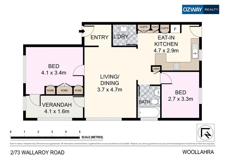 Floorplan of Homely apartment listing, 2/73 Wallaroy Road, Woollahra NSW 2025