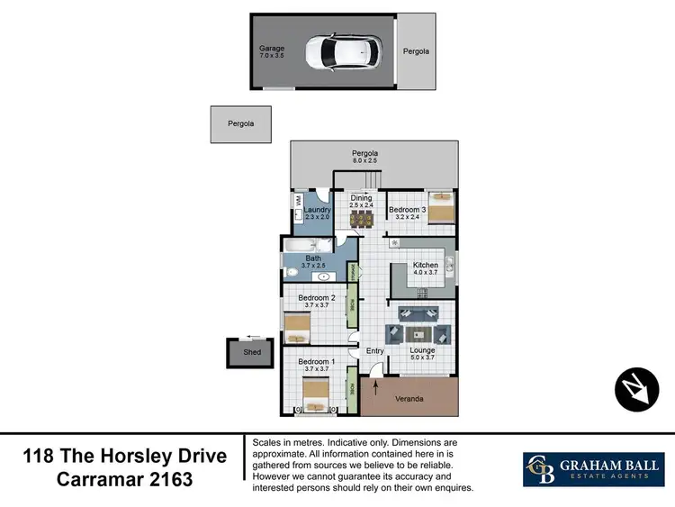 Floorplan of Homely house listing, 118 The Horsley Drive, Carramar NSW 2163