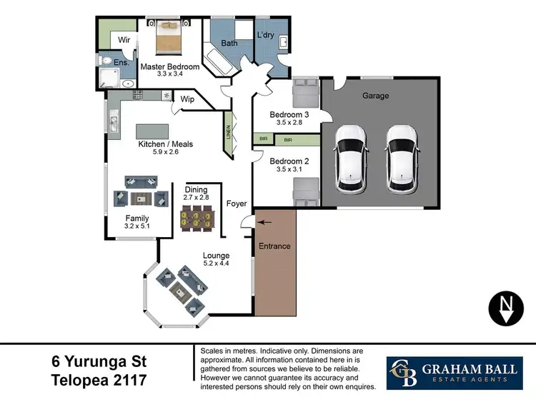 Floorplan of Homely house listing, 6 Yurunga Street, Telopea NSW 2117