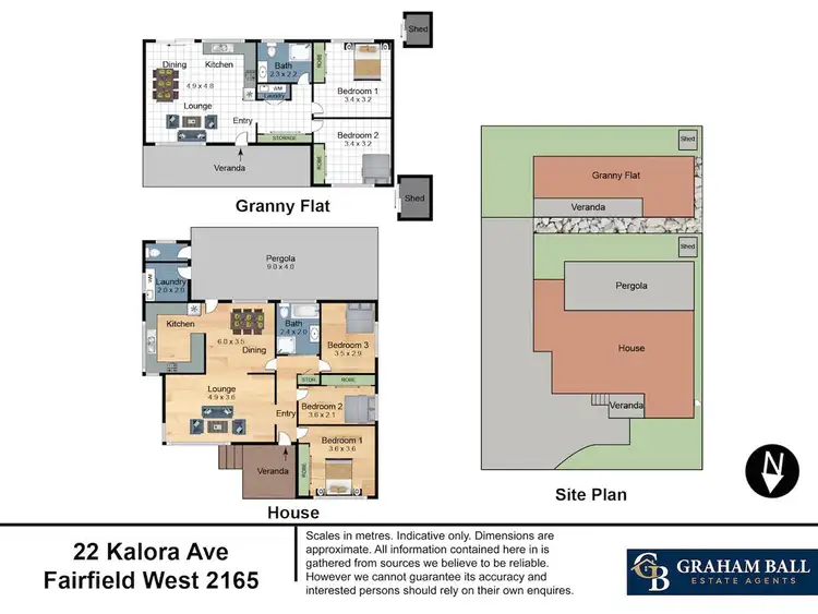 Floorplan of Homely house listing, 22 & 22A Kalora Avenue, Fairfield West NSW 2165