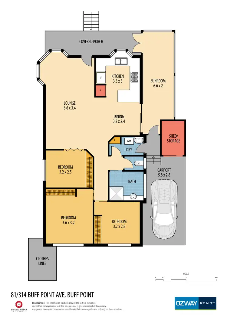 Floorplan of Homely retirement listing, Address available on request