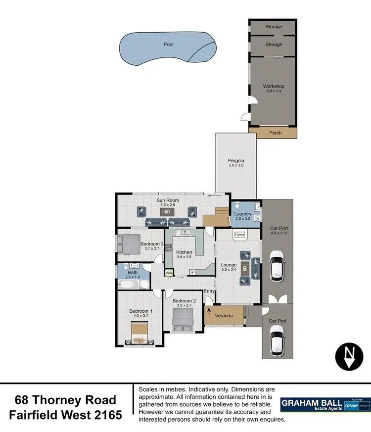 Floorplan of Homely house listing, 68 Thorney Road, Fairfield West NSW 2165