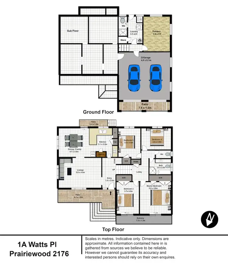 Floorplan of Homely house listing, 1A Watts Place, Prairiewood NSW 2176