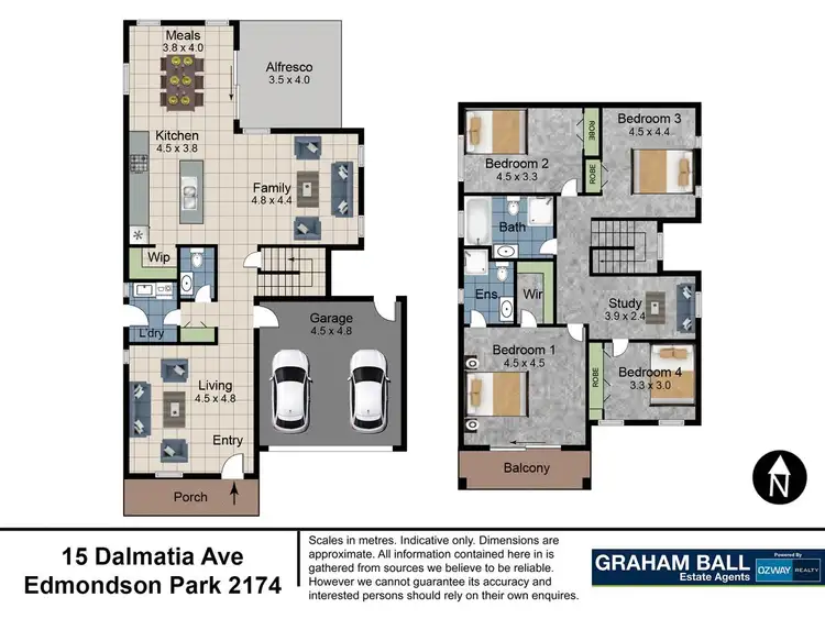 Floorplan of Homely house listing, 15 Dalmatia Avenue, Edmondson Park NSW 2174
