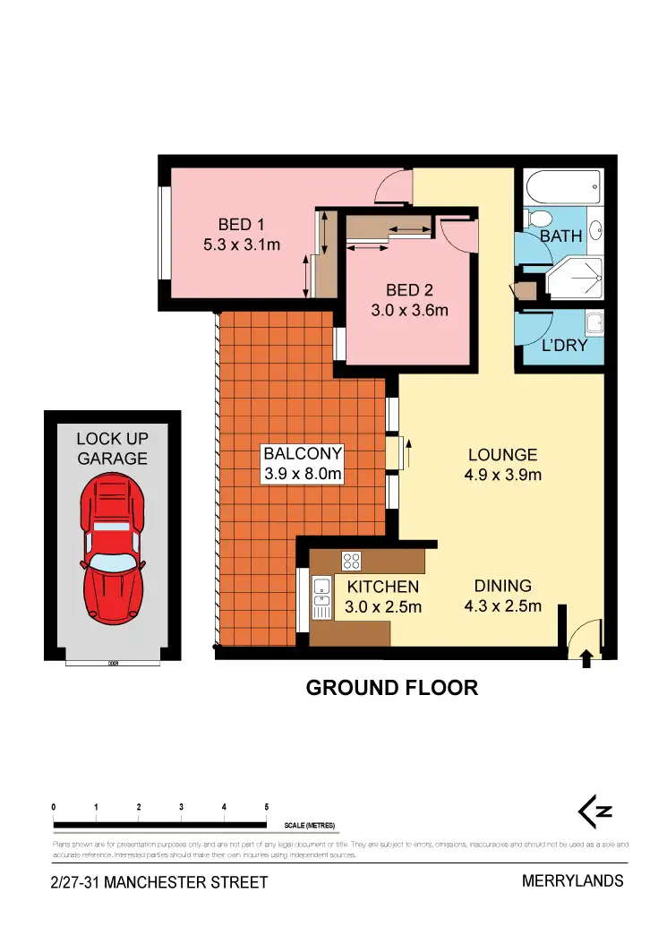 Floorplan of Homely unit listing, 2/27-31 Manchester Street, Merrylands NSW 2160