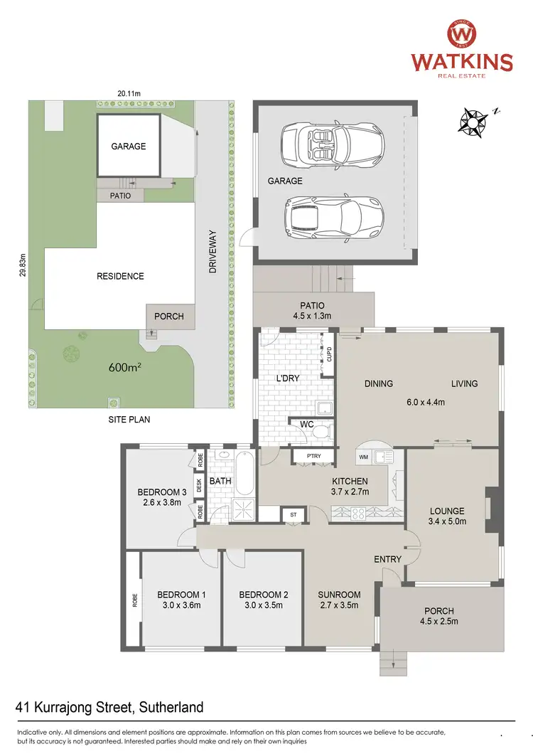 Floorplan of Homely house listing, 41 Kurrajong Street, Sutherland NSW 2232