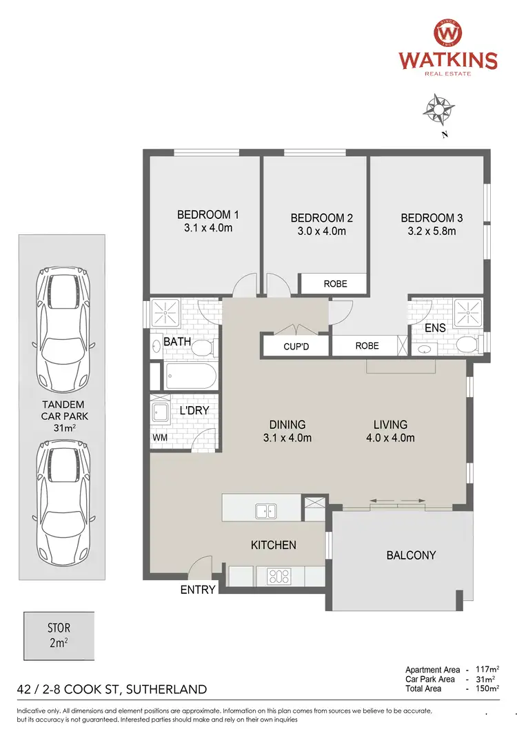 Floorplan of Homely apartment listing, 42/2 - 8 Cook Street, Sutherland NSW 2232