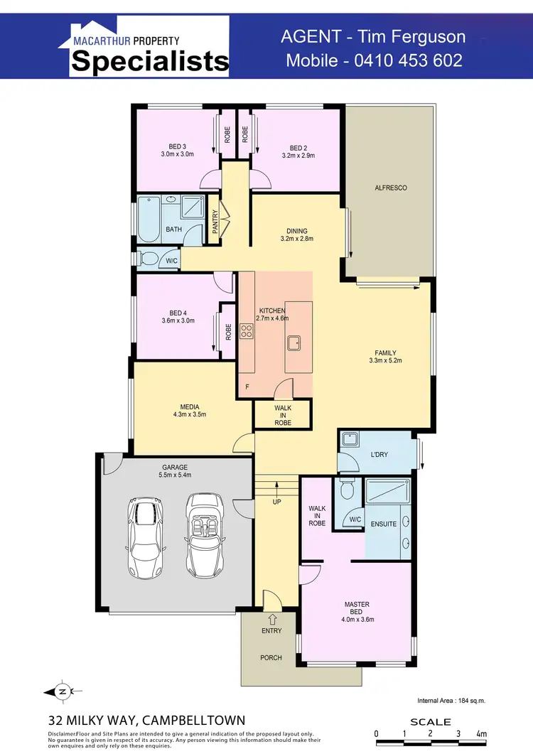 Floorplan of Homely house listing, 32 Milky Way, Campbelltown NSW 2560