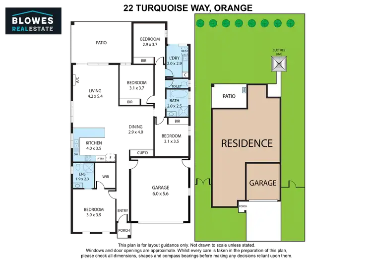 Floorplan of Homely house listing, 22 Turquoise Way, Orange NSW 2800