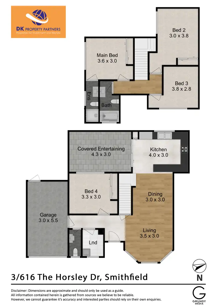 Floorplan of Homely townhouse listing, 3/616 The Horsley Drive, Smithfield NSW 2164