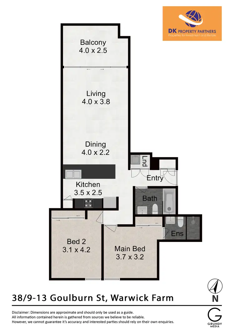 Floorplan of Homely apartment listing, 38/9-13 Goulburn Street, Warwick Farm NSW 2170