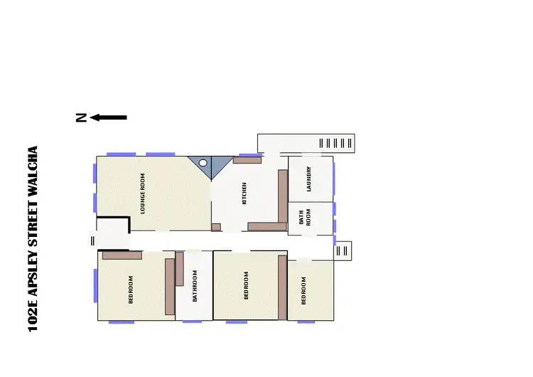 Floorplan of Homely house listing, 102E Apsley Street, Walcha NSW 2354