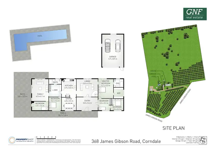 Floorplan of Homely rural property listing, 422 James Gibson Road, Corndale NSW 2480
