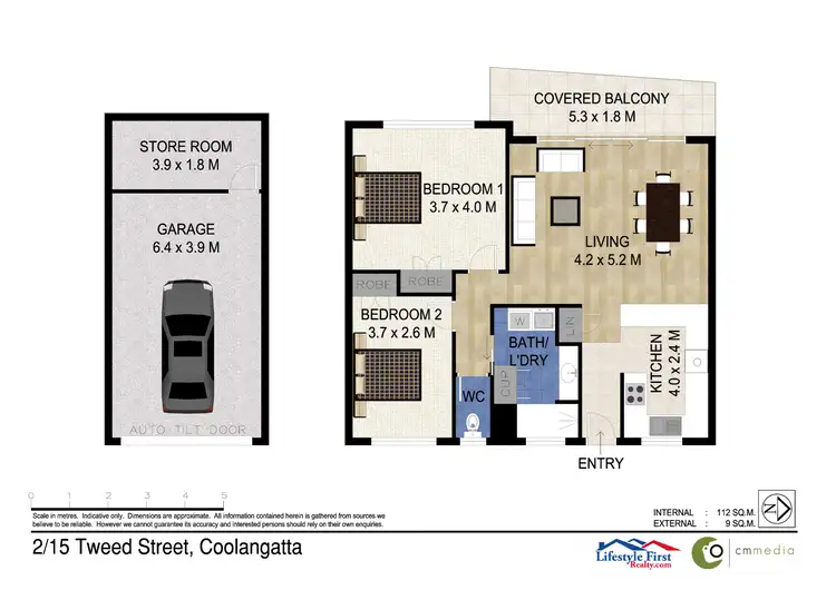 Floorplan of Homely unit listing, 2/15 Tweed Street, Coolangatta QLD 4225