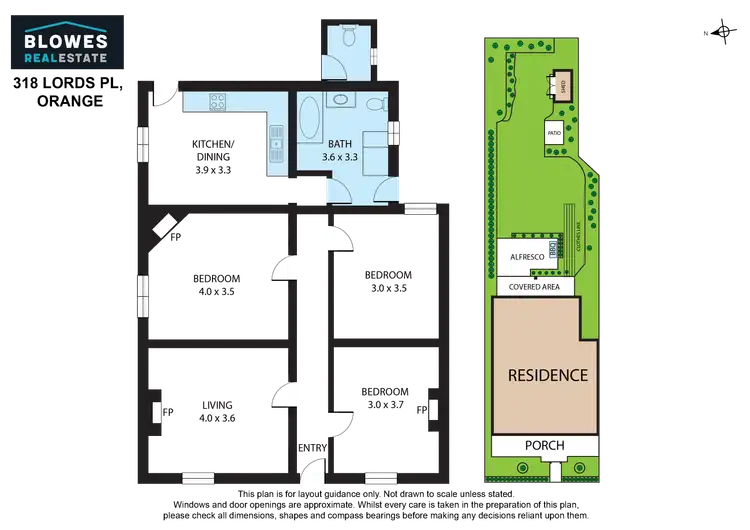 Floorplan of Homely semi-detached listing, 318 Lords Place, Orange NSW 2800