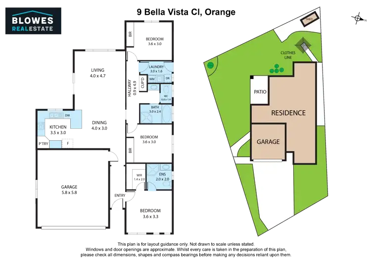 Floorplan of Homely house listing, 9 Bella Vista Close, Orange NSW 2800