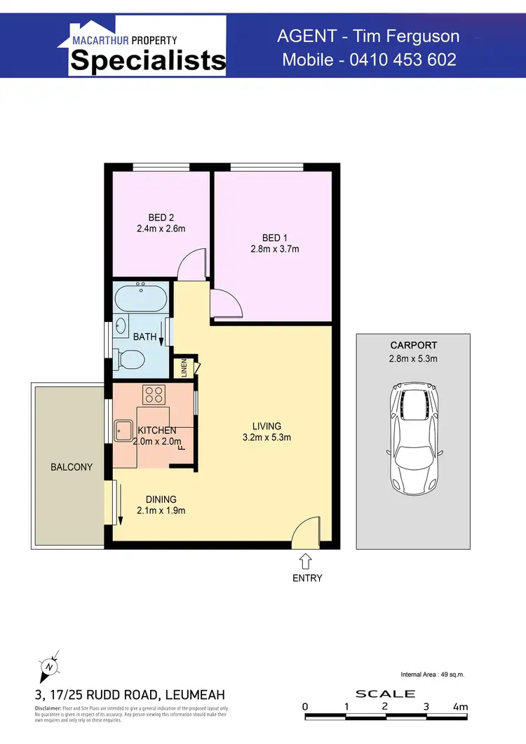 Floorplan of Homely unit listing, 3/17-25 Rudd Road, Leumeah NSW 2560