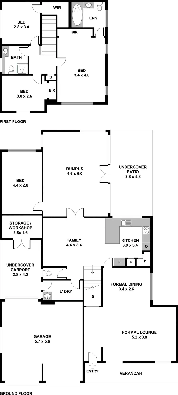 Floorplan of Homely house listing, 6 Roses Run, Westleigh NSW 2120