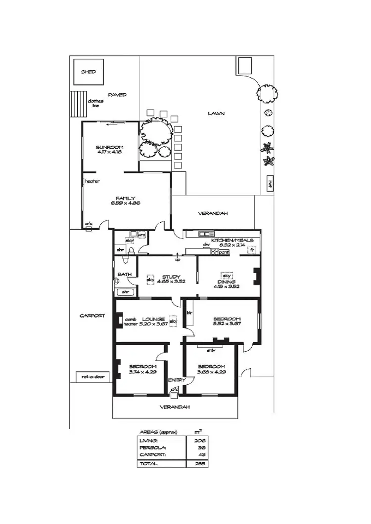 Floorplan of Homely house listing, 53 Railway Cres, Evanston SA 5116