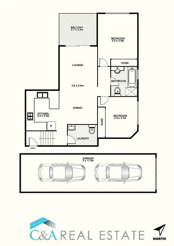 Floorplan of Homely unit listing, 2-10 Mulla Rd, Yagoona NSW 2199