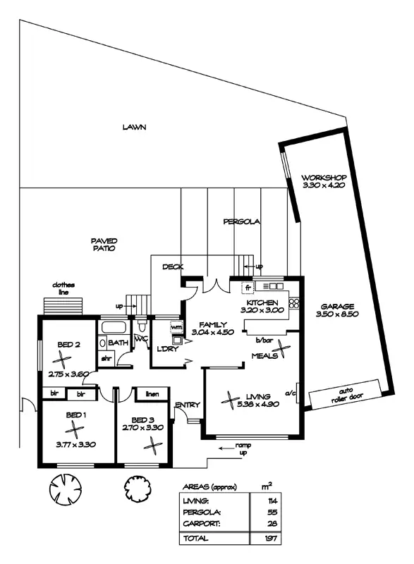Floorplan of Homely house listing, 15 Tarqua Ct, Modbury North SA 5092