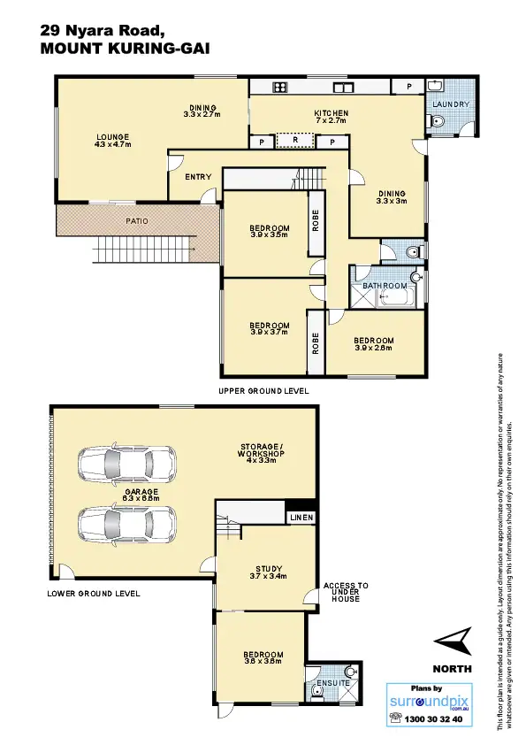 Floorplan of Homely house listing, 29 NYARA  Rd, Mount Kuring-gai NSW 2080