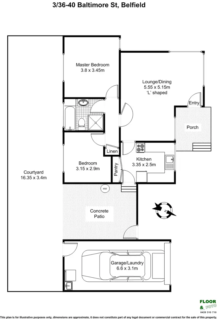 Floorplan of Homely villa listing, 3/34-40 Baltimore St, Belfield NSW 2191