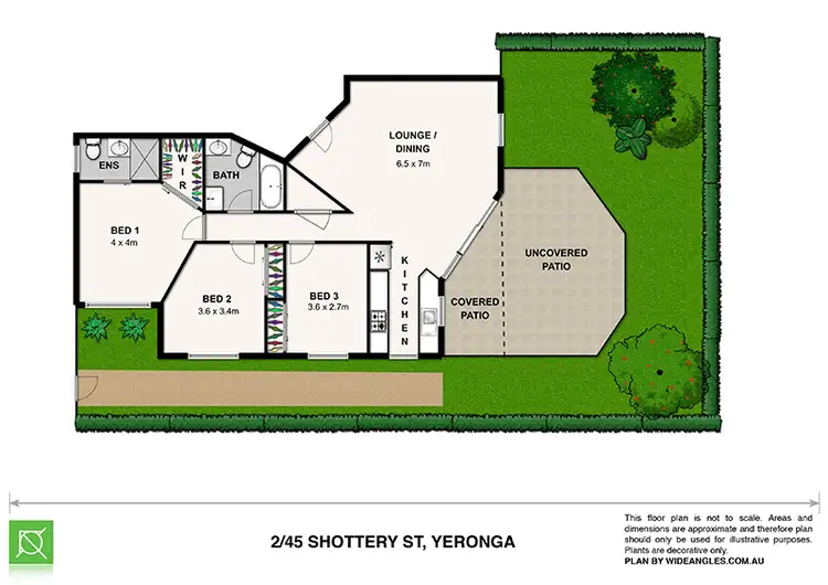 Floorplan of Homely unit listing, 2/45 Shottery St, Yeronga QLD 4104