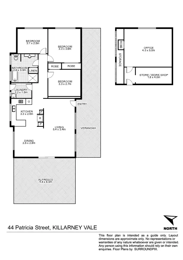 Floorplan of Homely house listing, 44 Patricia St, Killarney Vale NSW 2261