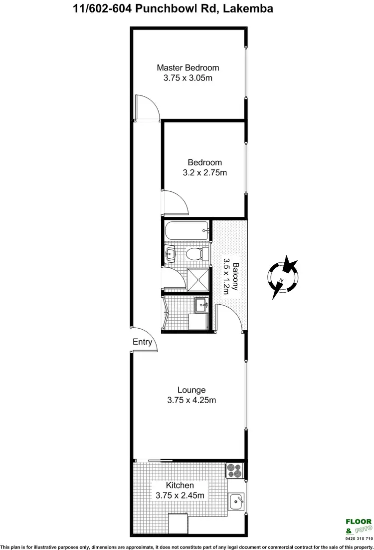 Floorplan of Homely apartment listing, 11/602-604 Punchbowl Rd, Lakemba NSW 2195