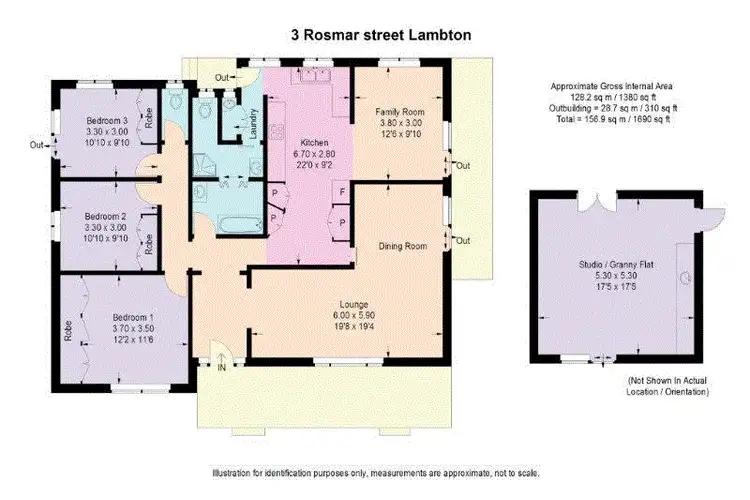 Floorplan of Homely house listing, 3 Rosmar St, Lambton NSW 2299