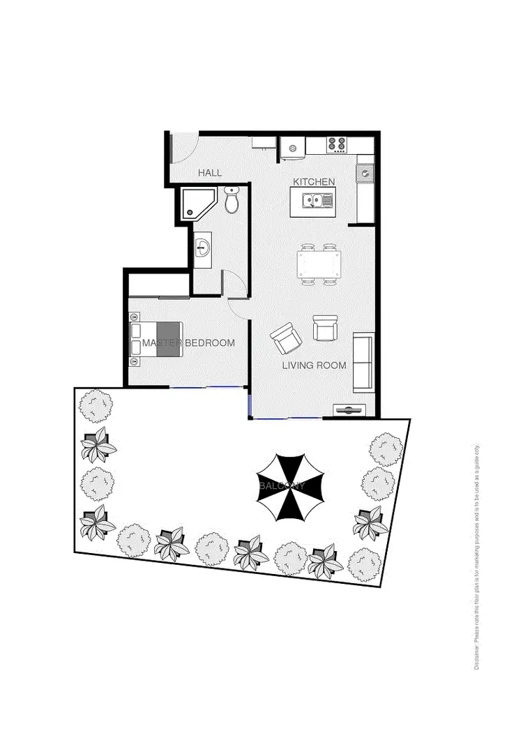 Floorplan of Homely townhouse listing, 6/79-81 Culgoa Cres, Pambula Beach NSW 2549