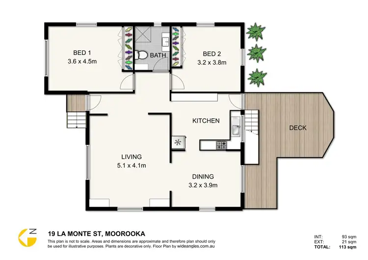 Floorplan of Homely house listing, 19 La Monte St, Moorooka QLD 4105