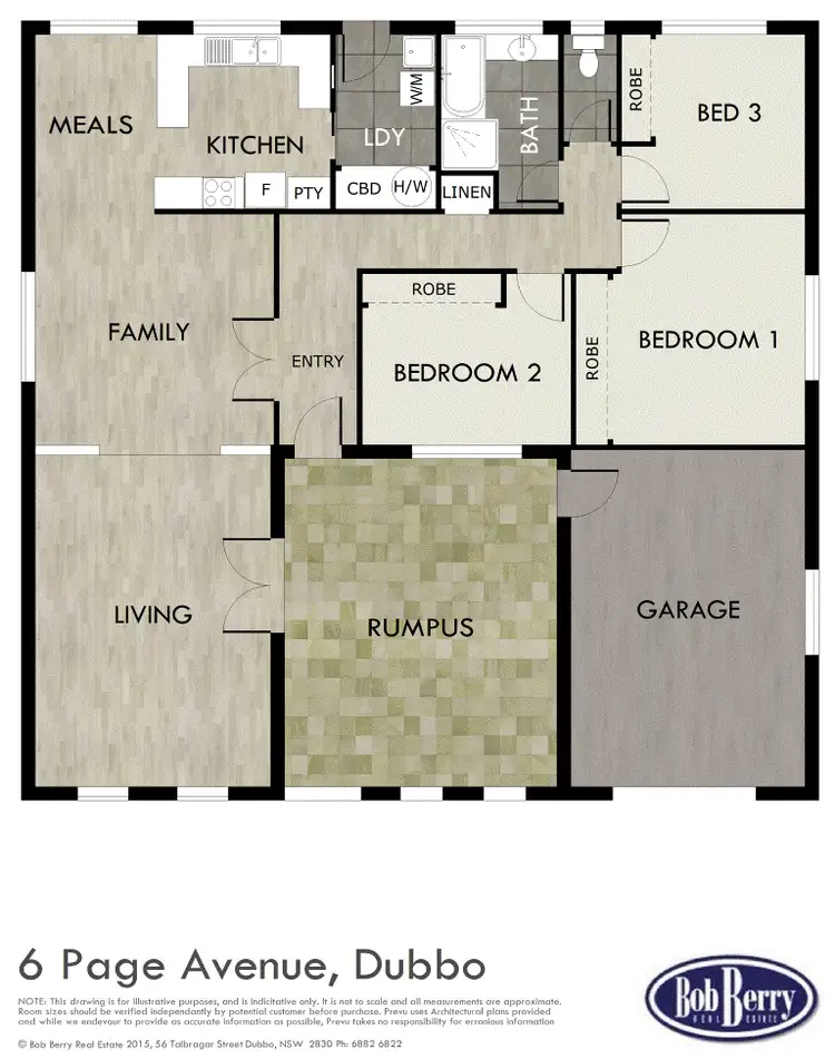 Floorplan of Homely house listing, 6 Page Ave, Dubbo NSW 2830