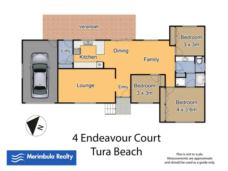 Floorplan of Homely house listing, 4 Endeavour  Ct, Tura Beach NSW 2548