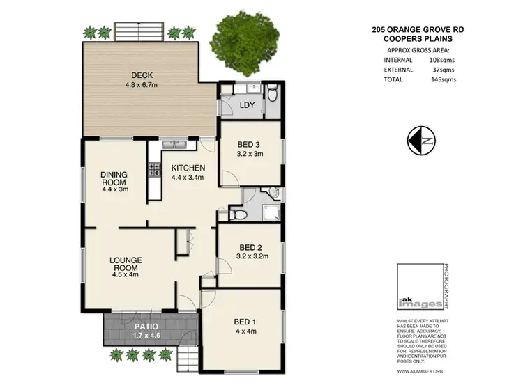 Floorplan of Homely house listing, 205 Orange Grove Rd, Coopers Plains QLD 4108