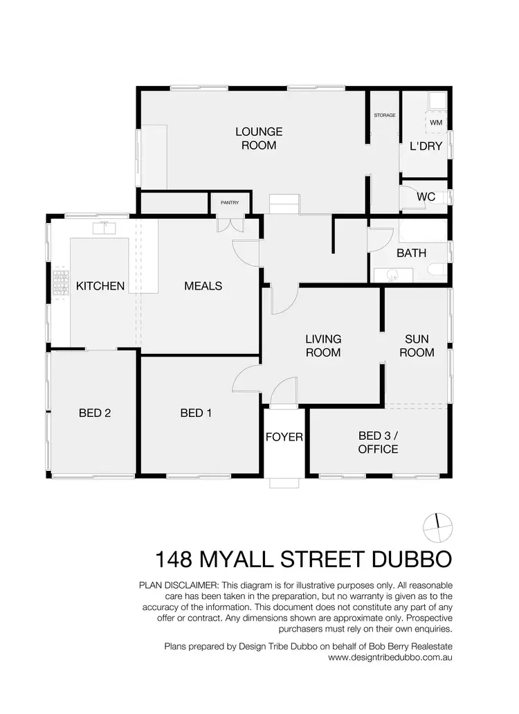 Floorplan of Homely house listing, 148 Myall St, Dubbo NSW 2830