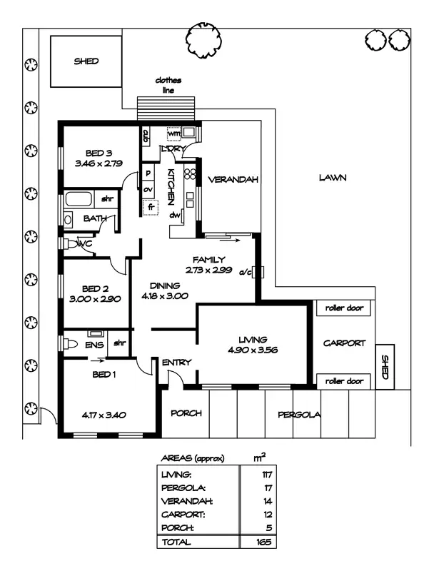 Floorplan of Homely house listing, 13 Whittaker Ave, Old Reynella SA 5161