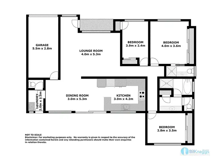 Floorplan of Homely semi-detached listing, 1/52 Shoreline Dr, Fingal Bay NSW 2315