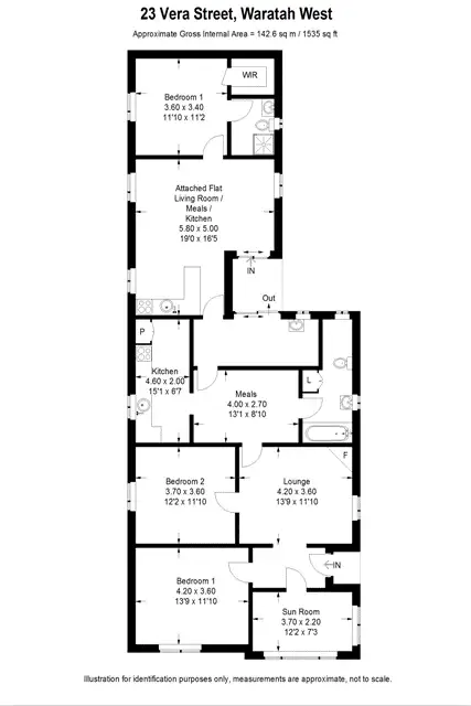 Floorplan of Homely house listing, 23 Vera St, Waratah West NSW 2298