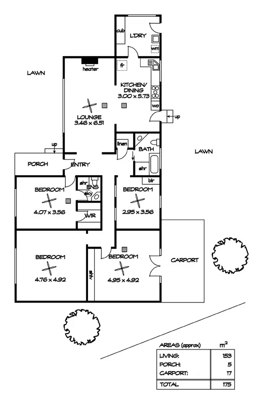 Floorplan of Homely house listing, 2 Chaplin Ave, Hillcrest SA 5086