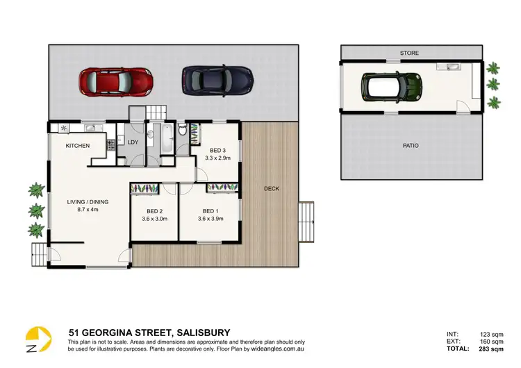 Floorplan of Homely house listing, 51 Georgina St, Salisbury QLD 4107