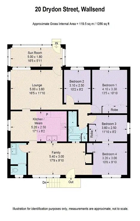 Floorplan of Homely house listing, 20 Drydon St, Wallsend NSW 2287